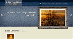 Desktop Screenshot of erskinefuneralhome.com